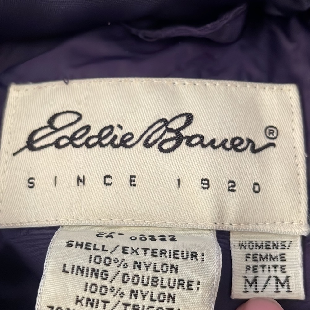 EDDIE Bauer Goose Down Nylon Coat Size Medium - Picture 9 of 12